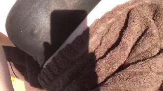 First time flashing my boobs at the pool