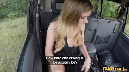 Taxi"Posh Totty Honour May gets her Pussy Pounded