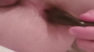 fucking my ass with prostate plug
