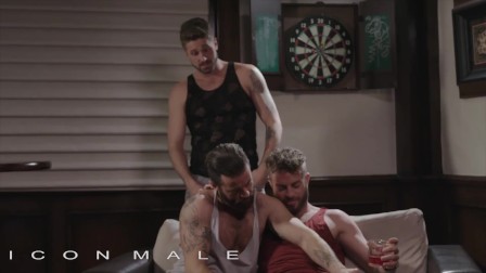 IconMale - Hot 3some w/ Brendan Patrick, Wesley Woods & Link Parker