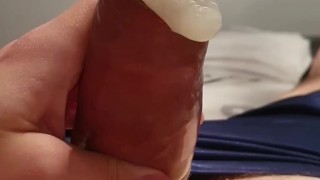 Amazing big cumshot, had to let out a few moans