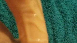 Cumming with my toy