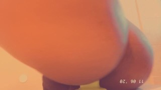 Transgirl creams fat ass