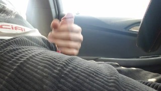 You open your economy? I open my zipper and jerk my cock in public!
