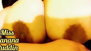Playing with my titties for my boss