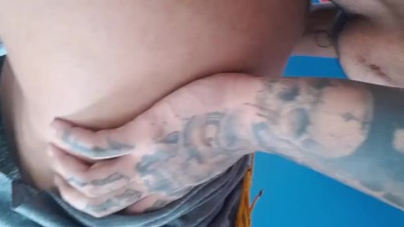 the way I like it, punching it in the ass and leaving the cock all cum