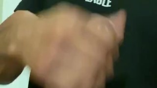 Young stud jerking off