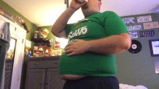 Large shirt, bigger belly
