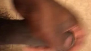 Stroking My BBC Foreskin 