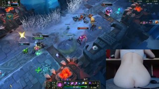 Anal for every death (inflatable plug) I almost cried League of Legend #7 Luna