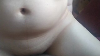 Pregnant girl wanna collect more fertile cum inside her pussy!