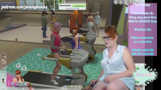 Chubby livestreamer tries out sexy mods for The Sims 4