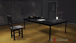 Hot teen gets fucked hard by an interrogator in the metropolitan police department