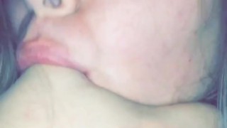 Big white girl sucks her thumb 