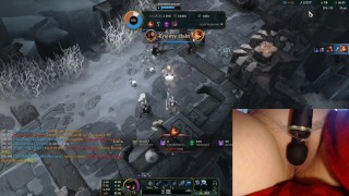 Playing with my vibrator on the highest setting makes me moan intensively! League of Legends #9 Luna