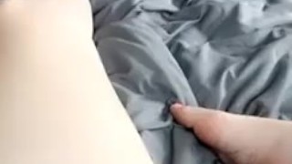 I need to shave but playing with my pussy while showing off my pretty toes