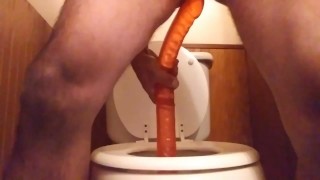 Taking an 18 inch dildo all the way in my ass