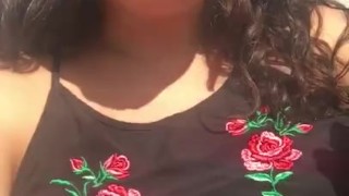 Short outdoor smoking fetish clip 