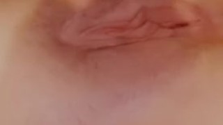Fingering my creamy pussy