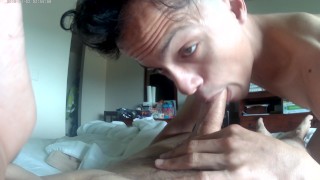 BF Sucks My Dick After Getting a New Haircut