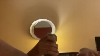 Jacking off then fucking my toy