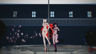 MMD SFW Mitsu And Kaat - Good Night Kiss 1100