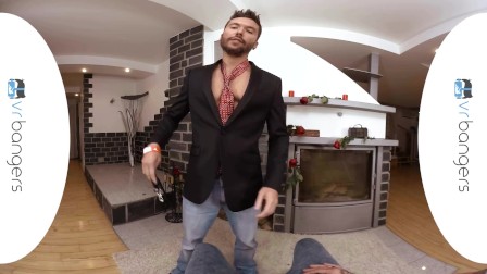 VRB GAY Valentine's Threesome With Boyfriend And His Secret Crush VR Porn