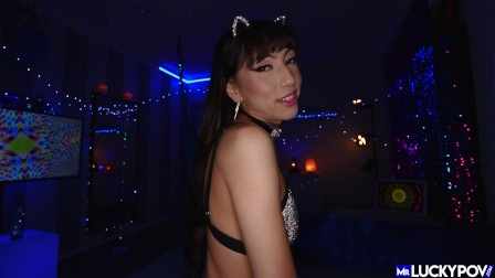 Judy Jolie Is A Pretty latina Pussycat In The Sex Swing