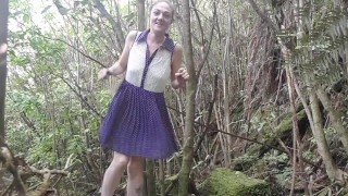 1st ever public strip tease in nature