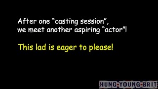 Pretend casting session at Darklands fetish festival in Belgium