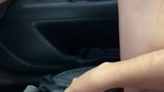my girlfriend got turned on and masturbated on the car