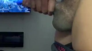 BBC stroking big black cock tell me when to shoot my big load 