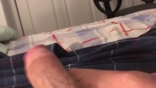 Hung and horny frat boy jerking off