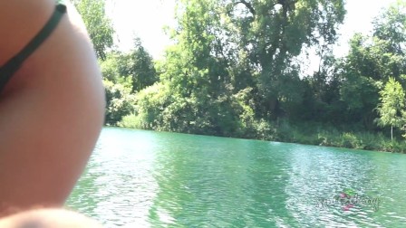 Passionate public creampie at the lake - TABOO