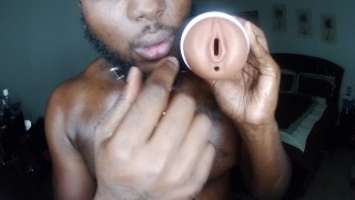 Toy play Ebony male Solo Let play with your pussy Mr.C role play
