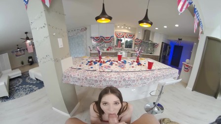 VR BANGERS Tight Pussy Brunette Is Hungry For Fat Sausage VR Porn
