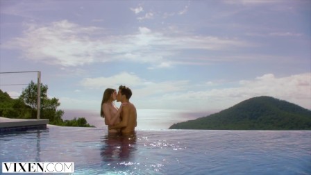 VIXEN -  This couple's first stop on vacation was wild sex