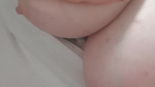 Bouncing boobs, playing with myself