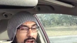 Big heavy balls jiggling while stroking