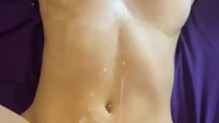 Getting showered in cum by my husband
