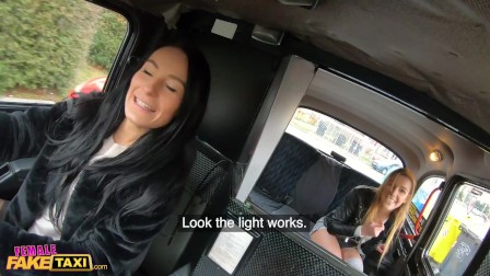 Female Fake Taxi Alexis Crystal and Lexi Dona Steal the REAL Fake Taxi