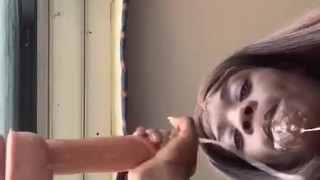 Kokokonako deepthroats new and favorite toy