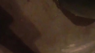 Peeing in the garage