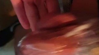 Teasing him in chasity, letting him know who is the boss