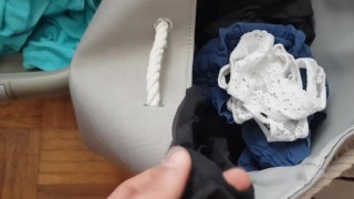 Found dirty panties in step sister laundry