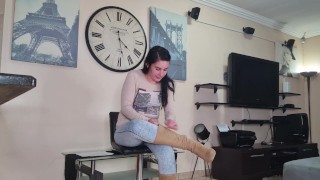 casting girl drinks piss