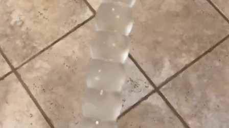 Frozen Glass Beaded anal Wand Straight From the FREEZER