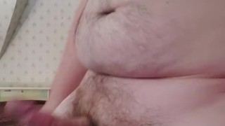 Stroking this big thick dick