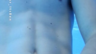 OMG TIKTOK!!!! CUM take a swim with this skinny dipping 18 YEAR OLD TWINK BOY!!!!