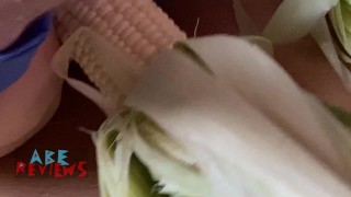 Double Penetrated by Corn On Cob